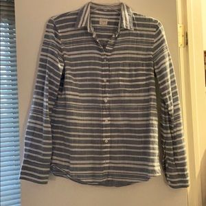 Striped button up shirt from J Crew